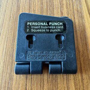 Vintage Merrick  ROLODEX TWO-HOLE Personal Punch Business Cards